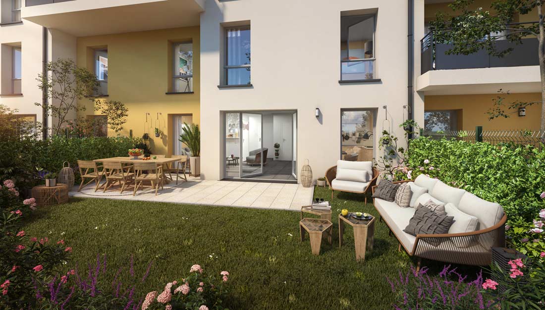 Perspective côté jardin