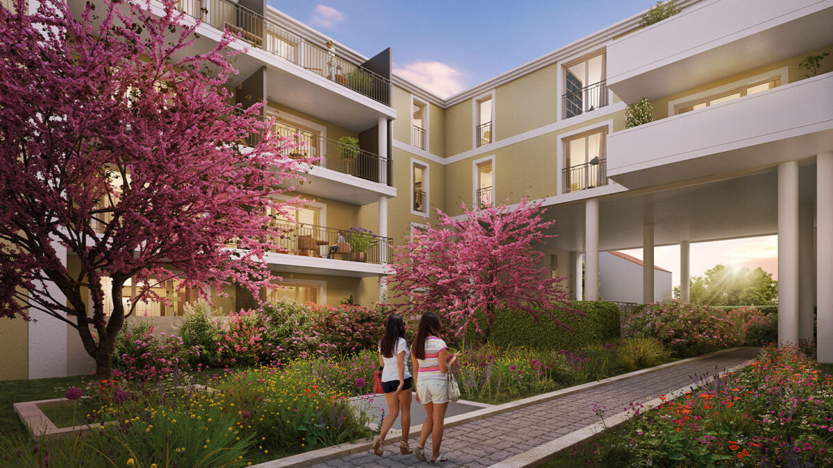 Perspective côté jardin