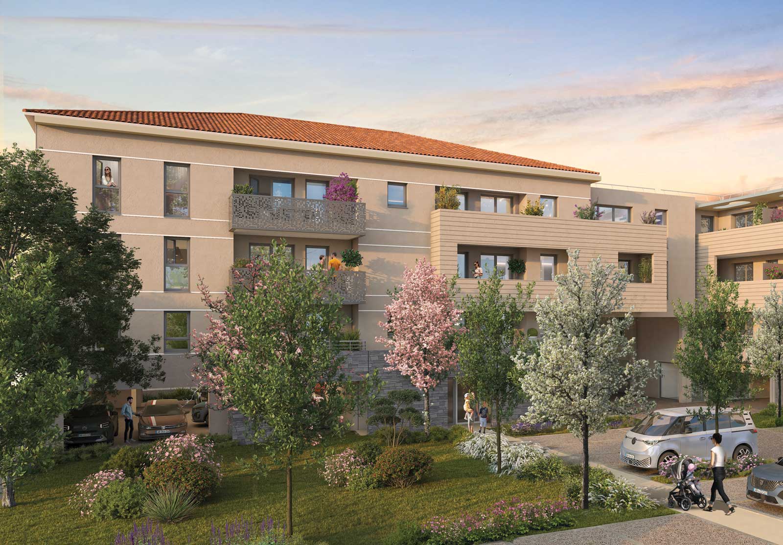 Perspective côté jardin